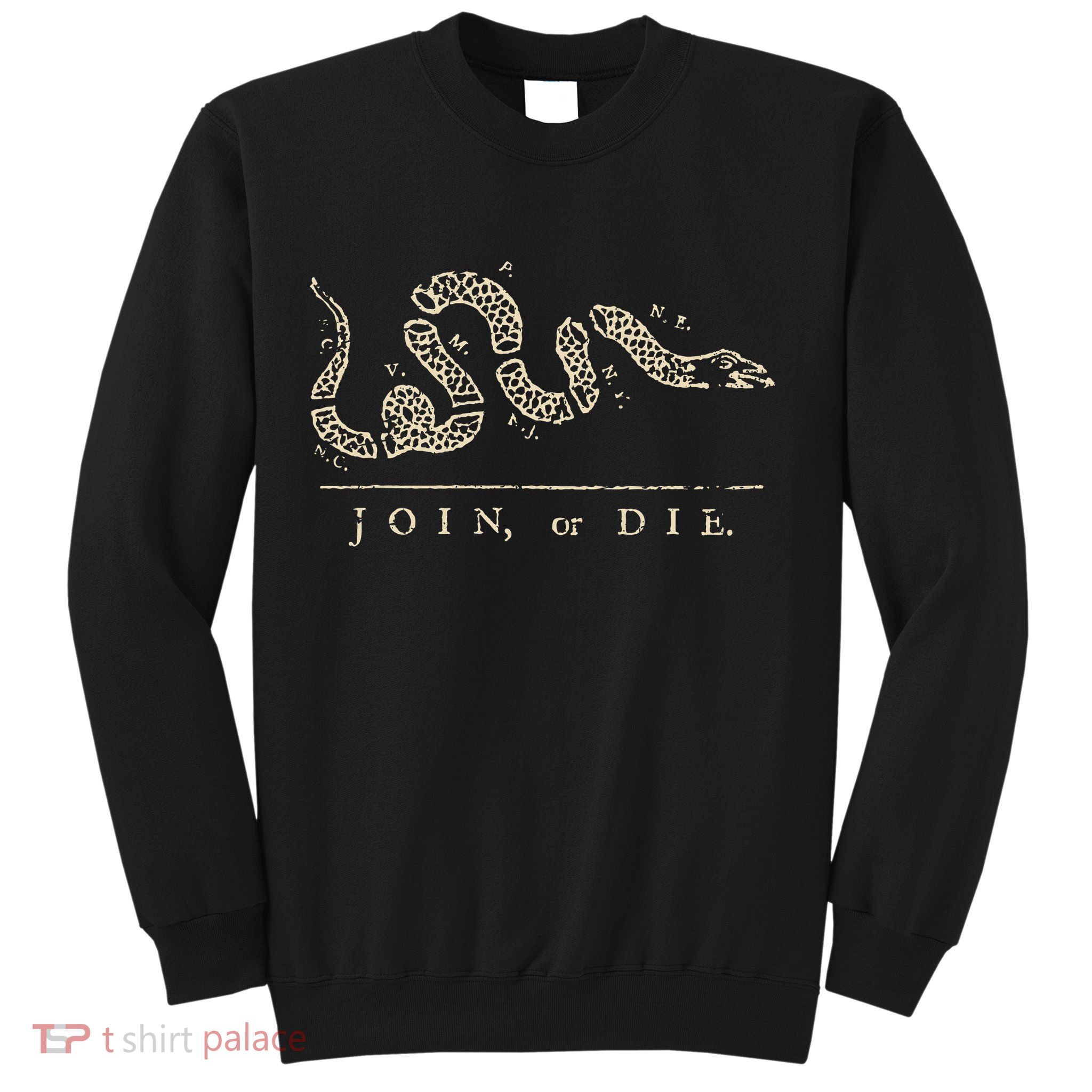 Vintage United States Ben Franklin 1754 Join Or Die Snake Sweatshirt