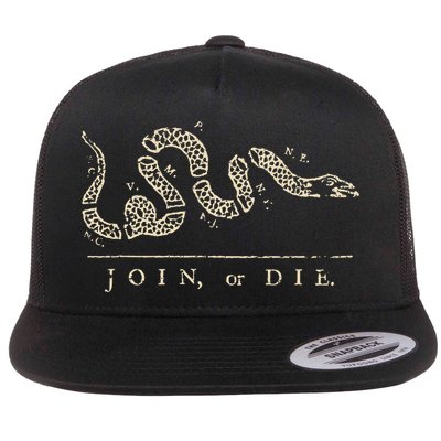 Vintage United States Ben Franklin 1754 Join Or Die Snake Flatbill Hat