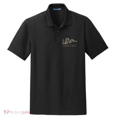 Vintage United States Ben Franklin 1754 Join Or Die Snake Dry Zone Grid Polo