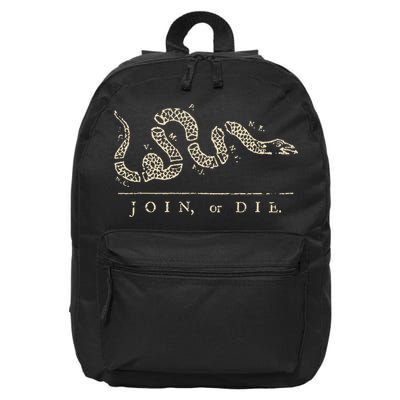 Vintage United States Ben Franklin 1754 Join Or Die Snake 16 in Basic Backpack
