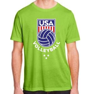 Volleyball USA Support The Team USA Flag Beach T Adult ChromaSoft Performance T-Shirt