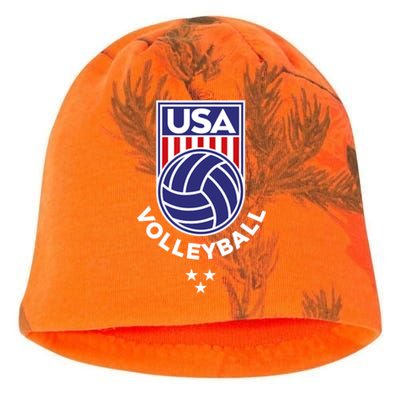 Volleyball USA Support The Team USA Flag Beach T Kati - Camo Knit Beanie