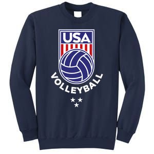 Volleyball USA Support The Team USA Flag Beach T Sweatshirt