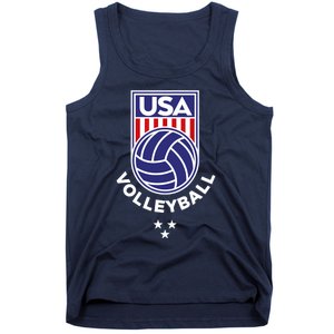 Volleyball USA Support The Team USA Flag Beach T Tank Top