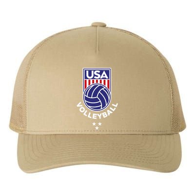 Volleyball USA Support The Team USA Flag Beach T Yupoong Adult 5-Panel Trucker Hat