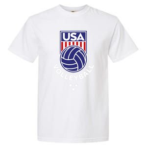 Volleyball USA Support The Team USA Flag Beach T Garment-Dyed Heavyweight T-Shirt