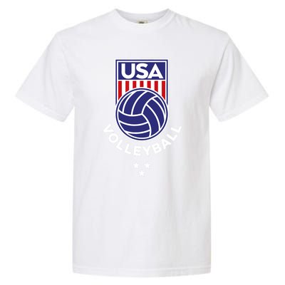 Volleyball USA Support The Team USA Flag Beach T Garment-Dyed Heavyweight T-Shirt