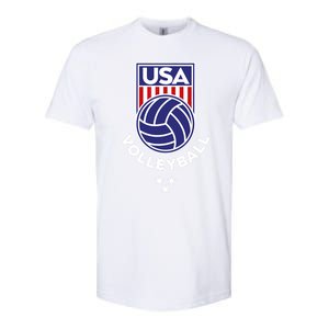 Volleyball USA Support The Team USA Flag Beach T Softstyle CVC T-Shirt