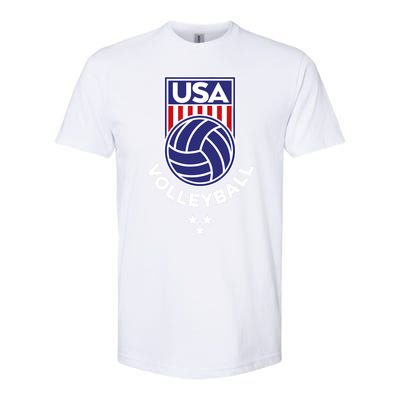 Volleyball USA Support The Team USA Flag Beach T Softstyle® CVC T-Shirt