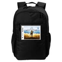 Vintage Ukraine Stamp Russian Warship Go F Yourself Ukrainian Flag Pride Daily Commute Backpack