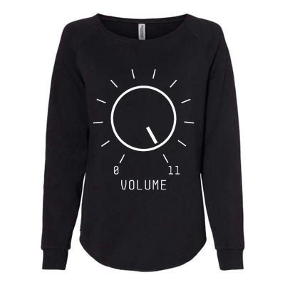 Volume Up To 11 These Go To 11 Amplifier Cool Guitar Womens California Wash Sweatshirt