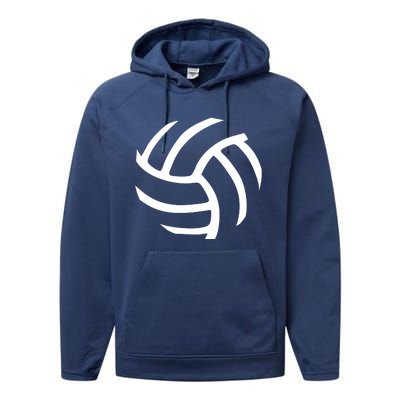 Volleyball Unisex T Performance Fleece Hoodie