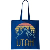 Vintage Ut Utah Mountains Outdoor Adventure Gift Tote Bag