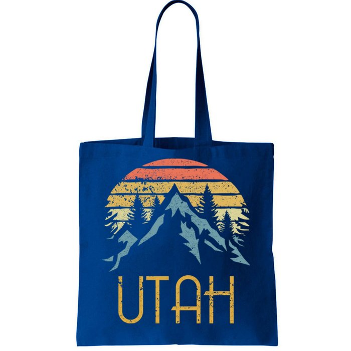 Vintage Ut Utah Mountains Outdoor Adventure Gift Tote Bag