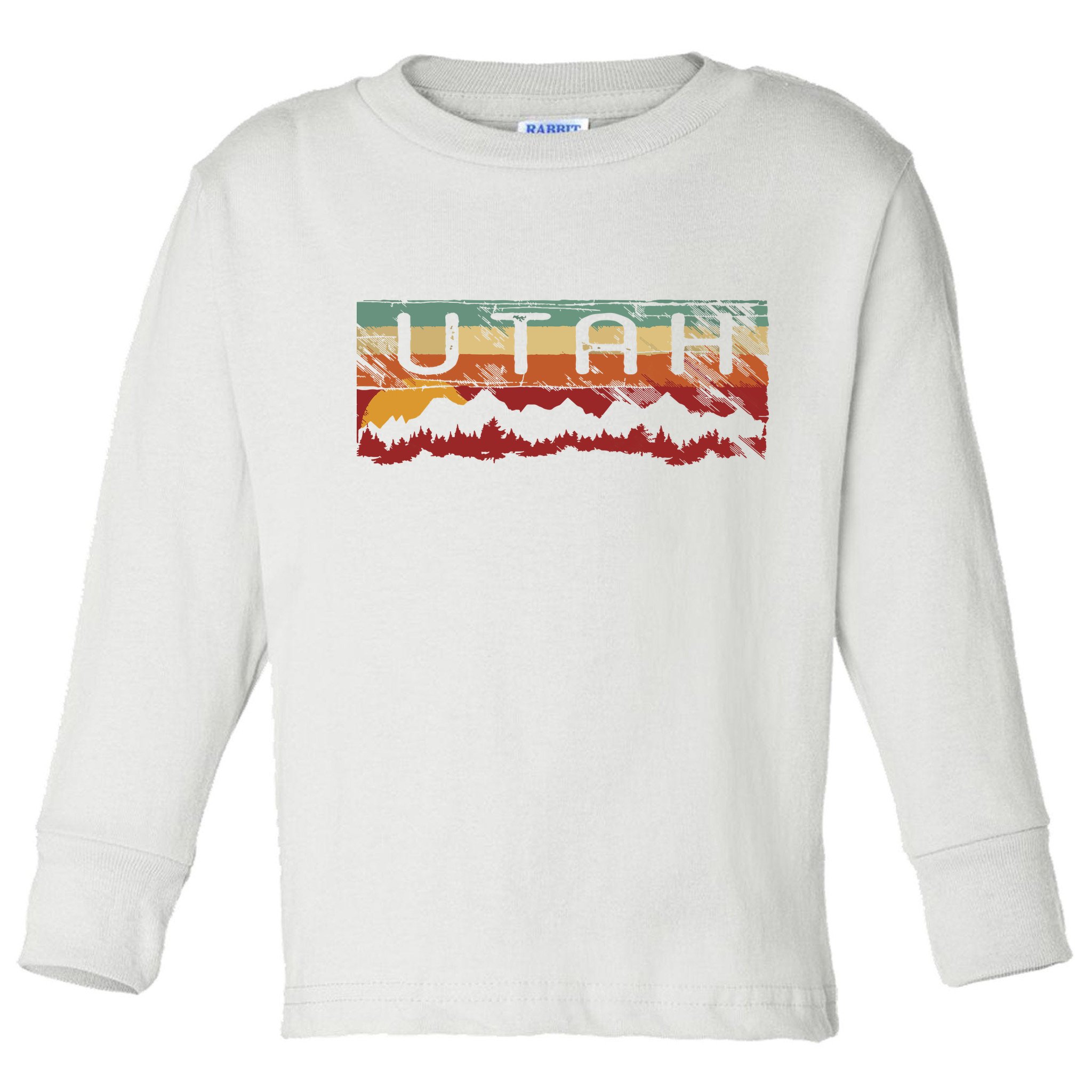 Vintage Utah Utah Hiking T Toddler Long Sleeve Shirt