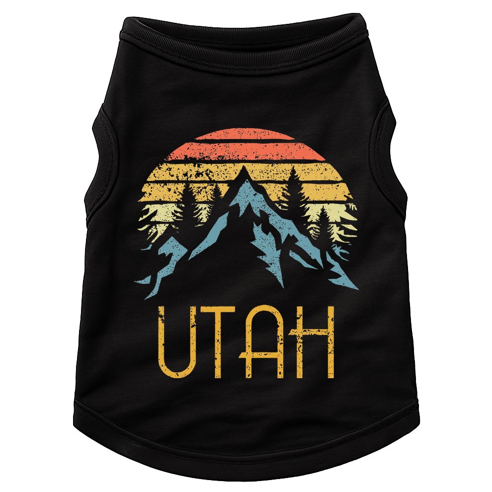 Vintage UT Utah Mountains Outdoor Adventure Doggie Tank