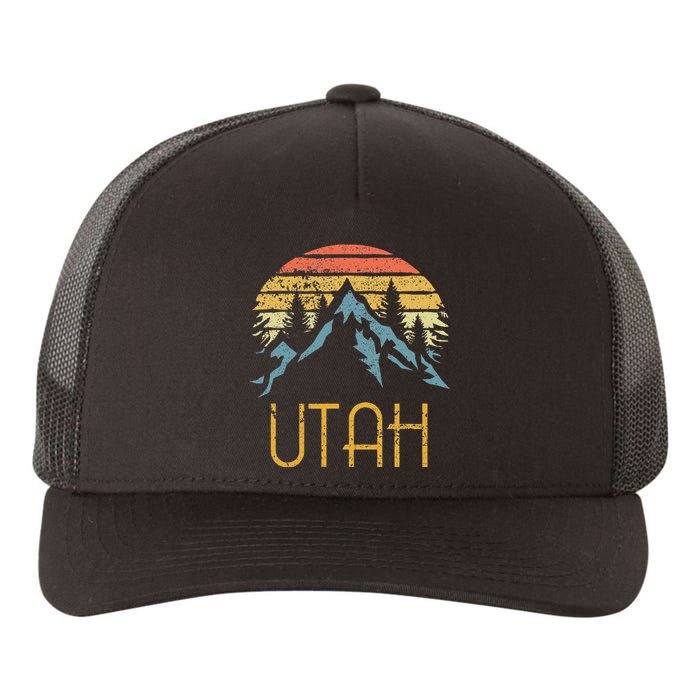 Vintage UT Utah Mountains Outdoor Adventure Yupoong Adult 5-Panel Trucker Hat