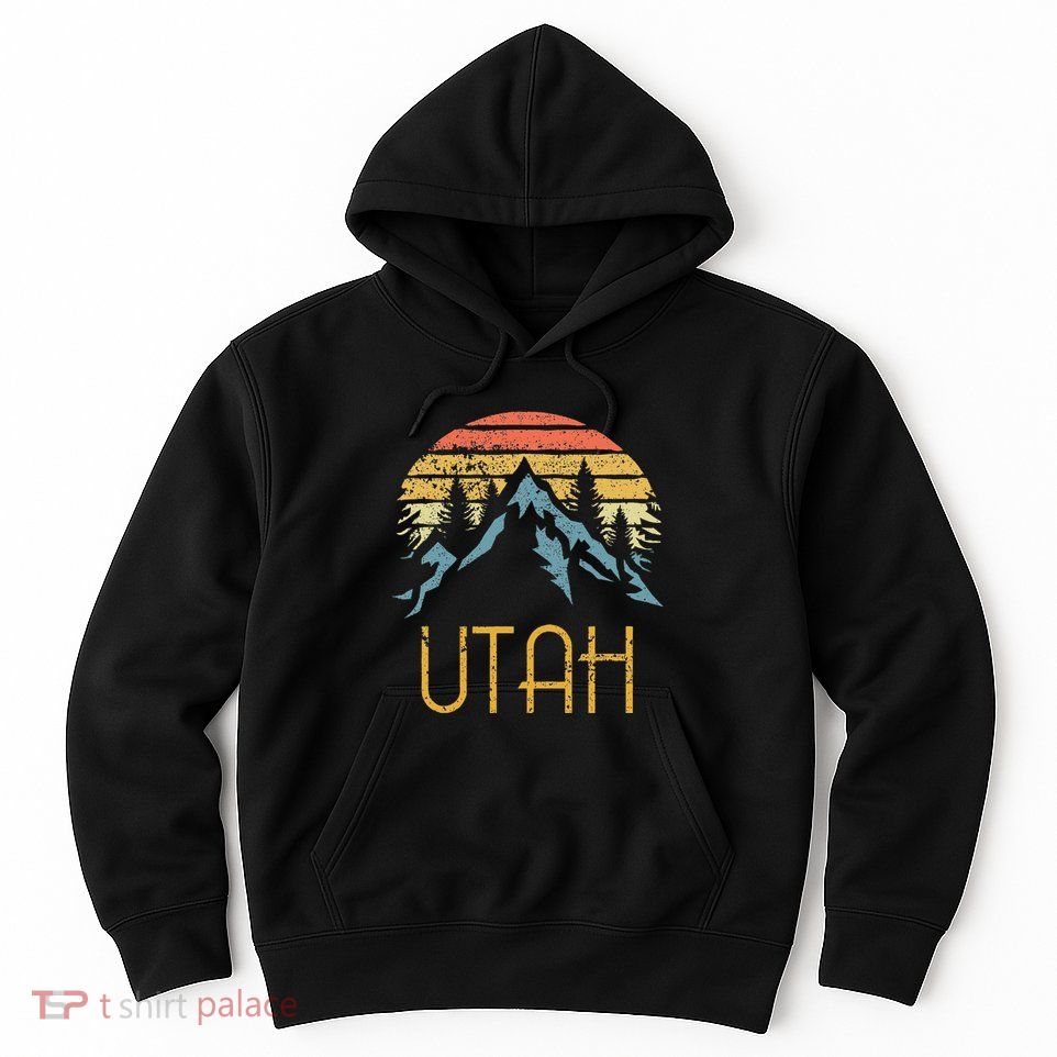Vintage UT Utah Mountains Outdoor Adventure Hoodie