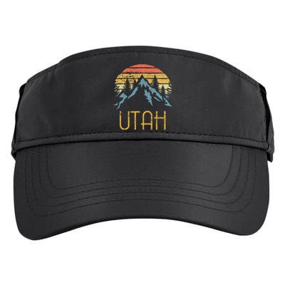 Vintage UT Utah Mountains Outdoor Adventure Adult Drive Performance Visor