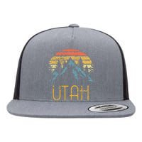 Vintage UT Utah Mountains Outdoor Adventure Flat Bill Trucker Hat