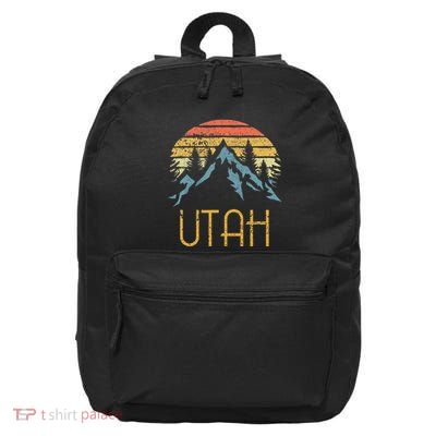 Vintage UT Utah Mountains Outdoor Adventure 16 in Basic Backpack