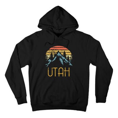 Vintage UT Utah Mountains Outdoor Adventure Tall Hoodie