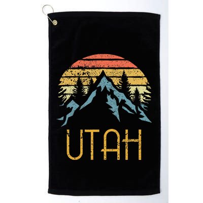 Vintage UT Utah Mountains Outdoor Adventure Golf Towel