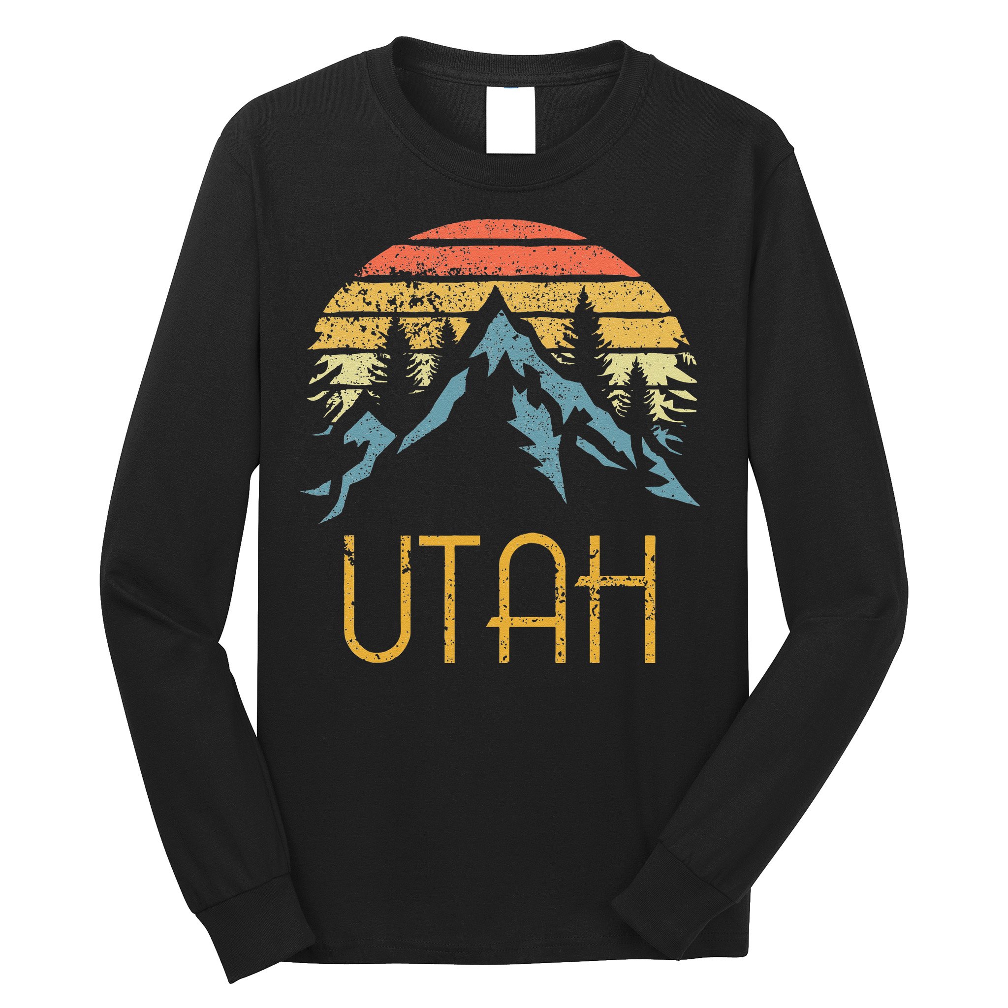 Vintage UT Utah Mountains Outdoor Adventure Long Sleeve Shirt