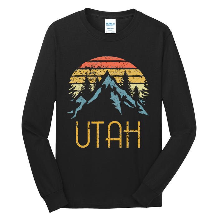 Vintage UT Utah Mountains Outdoor Adventure Tall Long Sleeve T-Shirt