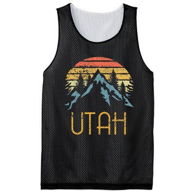 Vintage UT Utah Mountains Outdoor Adventure Mesh Reversible Basketball Jersey Tank