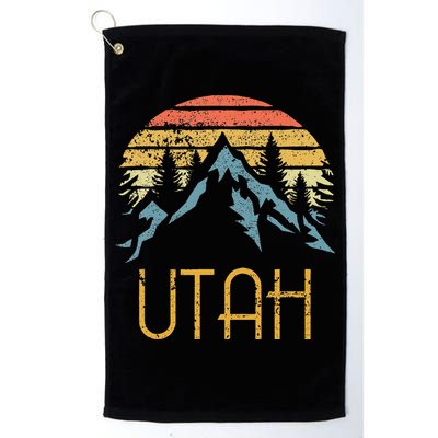 Vintage UT Utah Mountains Outdoor Adventure Golf Towel