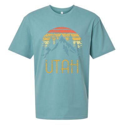 Vintage UT Utah Mountains Outdoor Adventure Sueded Cloud Jersey T-Shirt