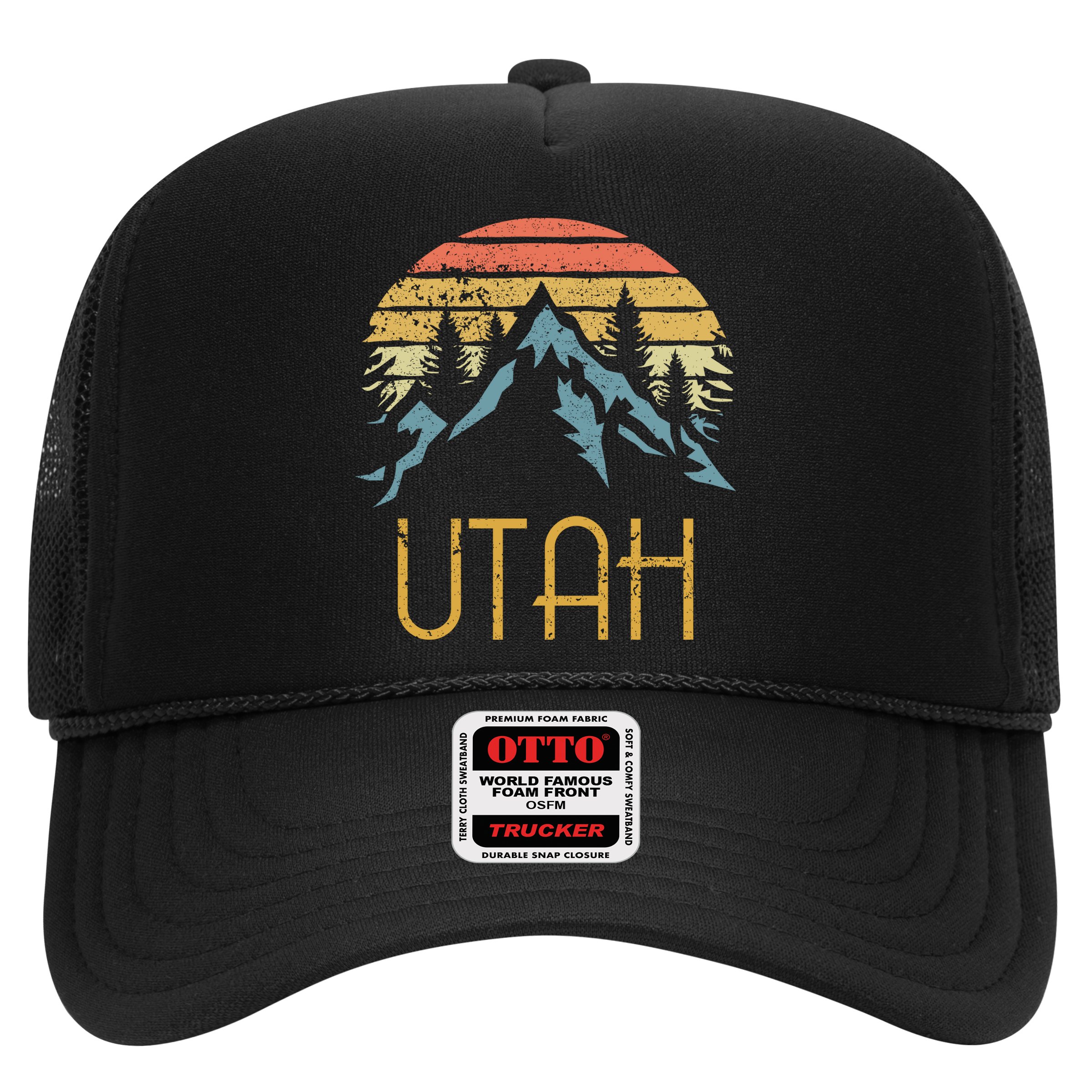 Vintage Ut Utah Mountains Outdoor Adventure Gift Hat