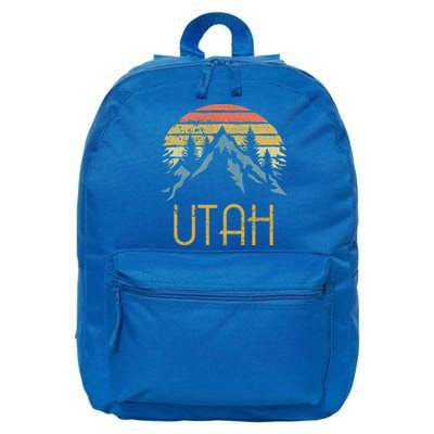 Vintage Ut Utah Mountains Outdoor Adventure Gift 16 in Basic Backpack