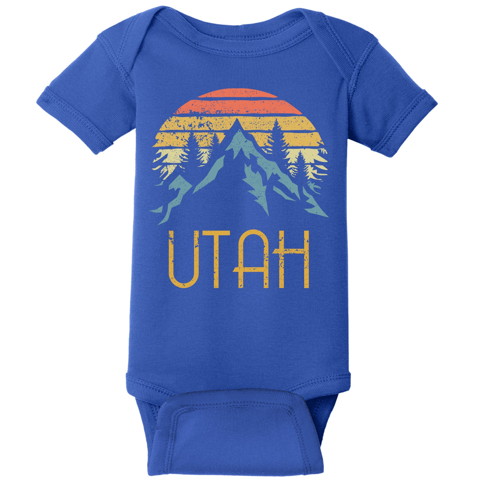Vintage Ut Utah Mountains Outdoor Adventure Gift Baby Bodysuit