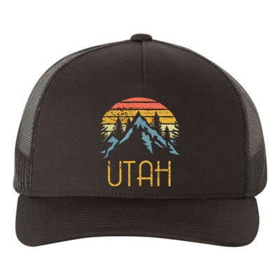 Vintage Ut Utah Mountains Outdoor Adventure Yupoong Adult 5-Panel Trucker Hat