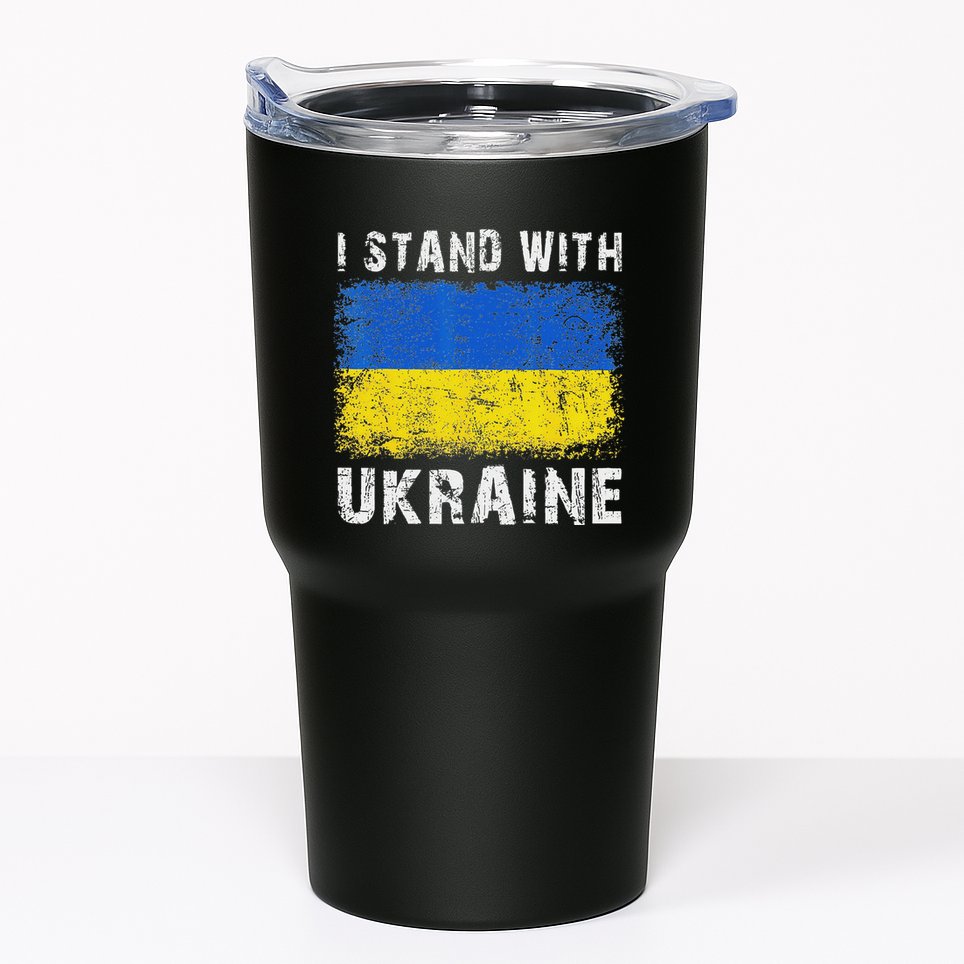 Vintage Ukraine Ukrainian Flag Pride Gifts Tumbler