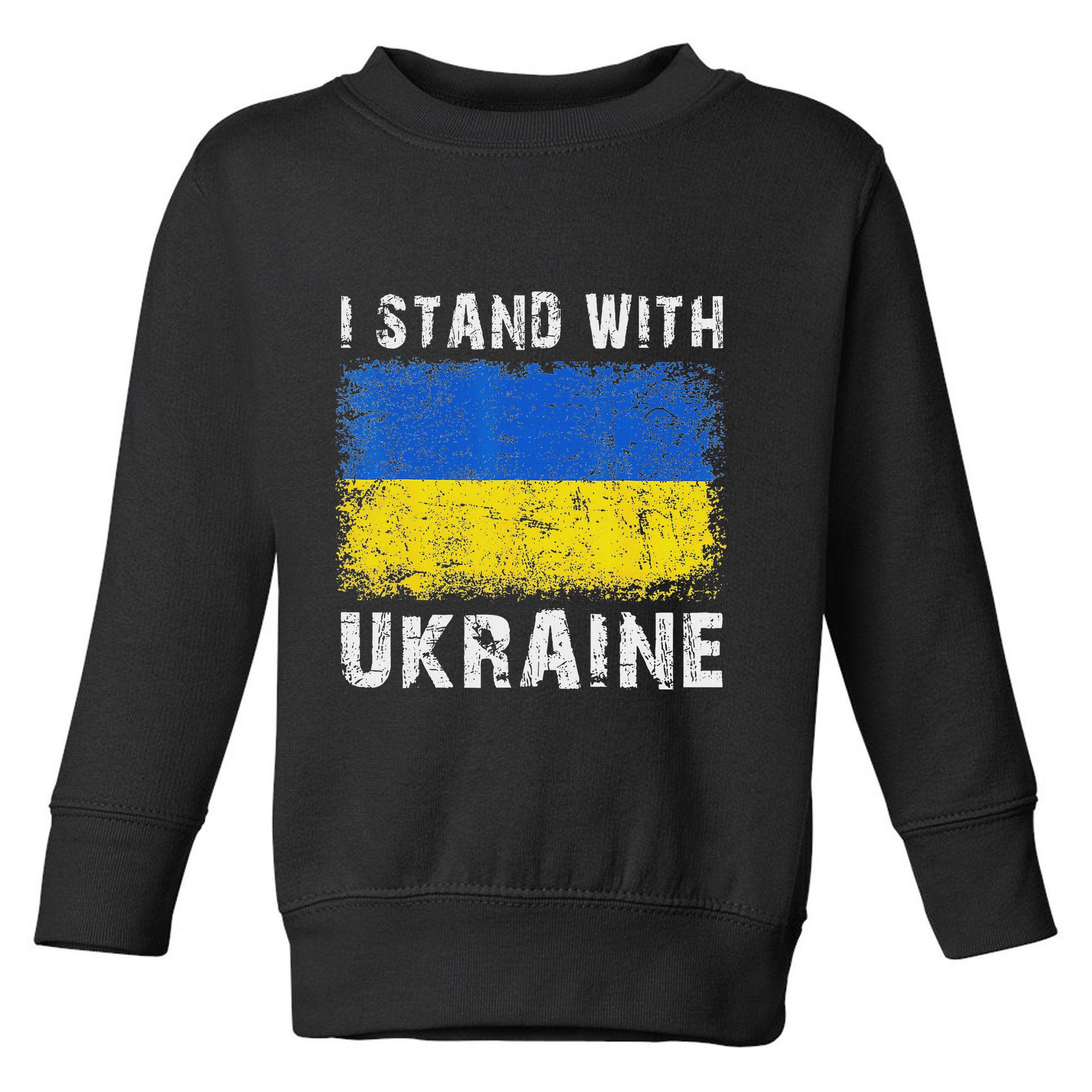 Vintage Ukraine Ukrainian Flag Pride Gifts Toddler Sweatshirt