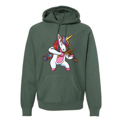 Violinist Unicorn Violin Viola Player Music Lover Gift Premium Hoodie