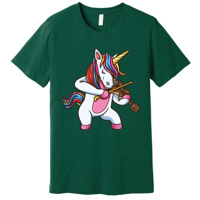 Violinist Unicorn Violin Viola Player Music Lover Gift Premium T-Shirt