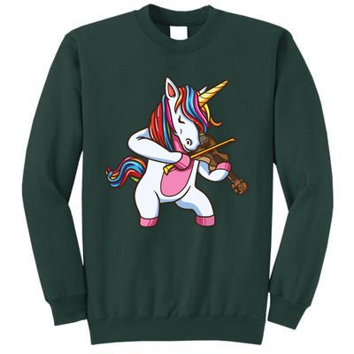 Violinist Unicorn Violin Viola Player Music Lover Gift Tall Sweatshirt