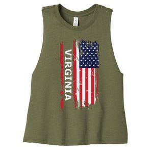 Virginia Usa Women's Racerback Cropped Tank