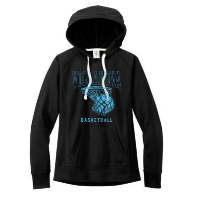 Villanova University Wildcats Basketball Hoop Women's Fleece Hoodie