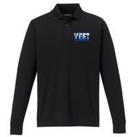 Vintage Uso Yeet Apparel Saying Funny Performance Long Sleeve Polo