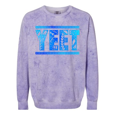 Vintage Uso Yeet Apparel Saying Funny Colorblast Crewneck Sweatshirt