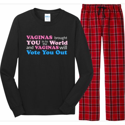 Vaginas Vote 2020 Election Feminist March For Hu Rights Gift Long Sleeve Pajama Set