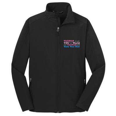 Vaginas Vote 2020 Election Feminist March For Hu Rights Gift Core Soft Shell Jacket