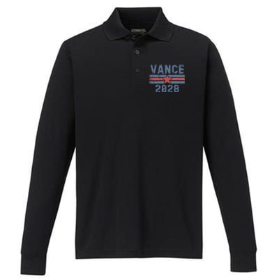 Vintage Vance 2028 Performance Long Sleeve Polo