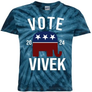 Vote Vivek 2024 Republican Election Kids Tie-Dye T-Shirt