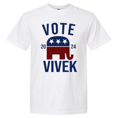 Vote Vivek 2024 Republican Election Garment-Dyed Heavyweight T-Shirt